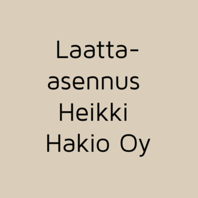 Laatta-asennus Heikki Hakio Oy