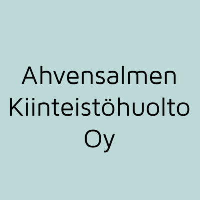 Ahvensalmen Kiinteistöhuolto Oy