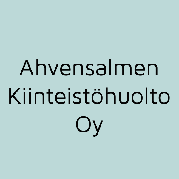 Ahvensalmen Kiinteistöhuolto Oy