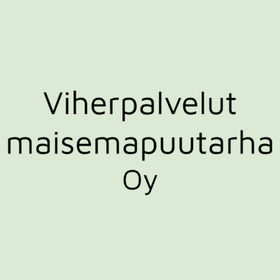 Viherpalvelut Maisemapuutarha Oy
