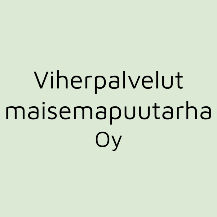 Viherpalvelut Maisemapuutarha Oy